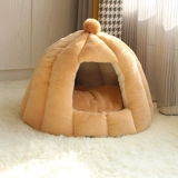 Монгольское гнездо бао -кошки зимой теплое и закрытый глубокий сон, большой размер, чем медведя плюшевая собака гнездо зимнее и ветрозащитные