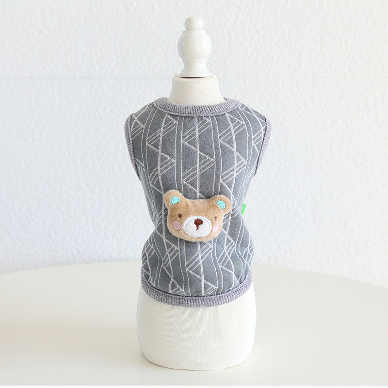 Одежда для животных 卡通可爱幼犬小体狗狗衣服 Yan Kee