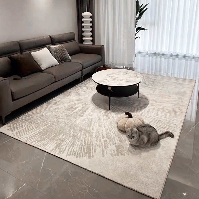 Ruxin modern minimalist Nordic carpet living room high-end light luxury sofa coffee table carpet bedroom floor mat is dirty and easy to care