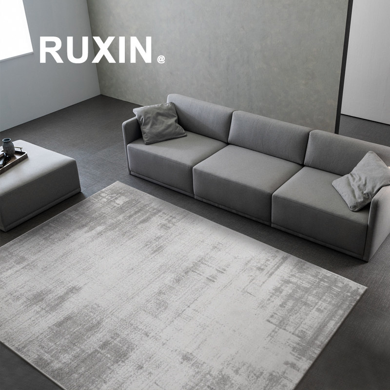 Modern minimalist light luxury high-grade gray carpet living room home home coffee table mat bedroom bedside blanket short velvet dirt-resistant