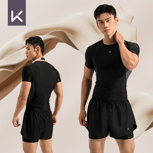 Keep Мужские двухэтажные штаны для плавания, профессиональный купальник, пляжный комплект, снаряжение, большой размер