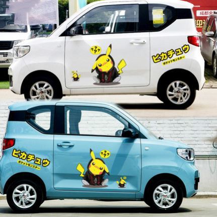 Five-rhombus macrogloss mini ev suspended roof with bright black film personality change decorative car sticker electro-optic modified color film