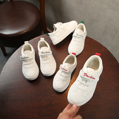 Детская белая обувь для мальчиков, туфли, спортивная обувь, кроссовки для раннего возраста, повседневная обувь, осенняя