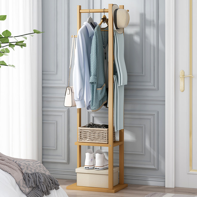 Cloakclothes rack floor hanging clothes hanger clothes rack hotel office big clothes suit rack bedroom hanging ironing clothes rack
