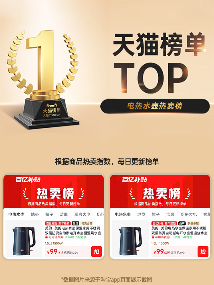 Midea Electric Kettle with Insulation, Household Stainless Steel Double-Layer Anti-Scald Automatic Power-Off Kettle, Constant Temperature Water Boiling Kettle