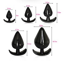 5pcs Silicone Anal Plug Set Anal Tail Buttplug Dilator Expan
