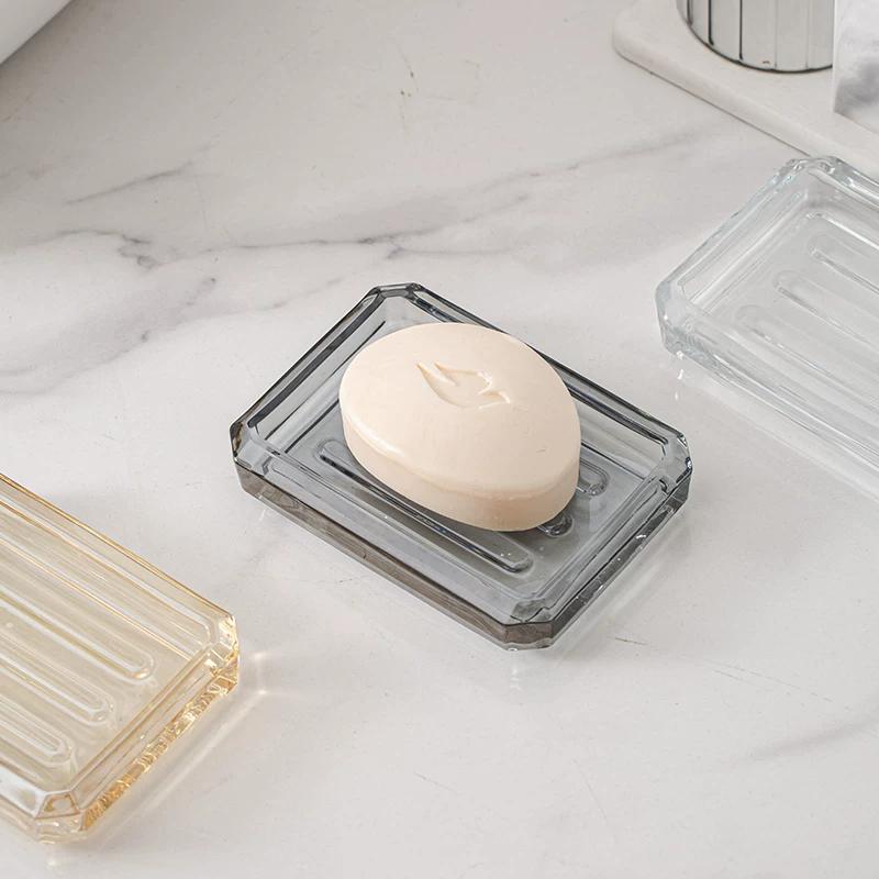 Glass soap holder, transparent drying rack, storage system, DIY