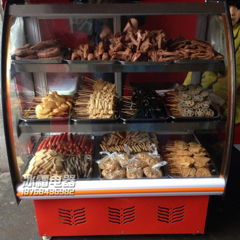 Refrigerated Display Case Commercial Preservation Cabinet 1 0 m Point Vegetable Cabinet Cooked Food Barbecue Cool Vegetable Haldish Duck Neck