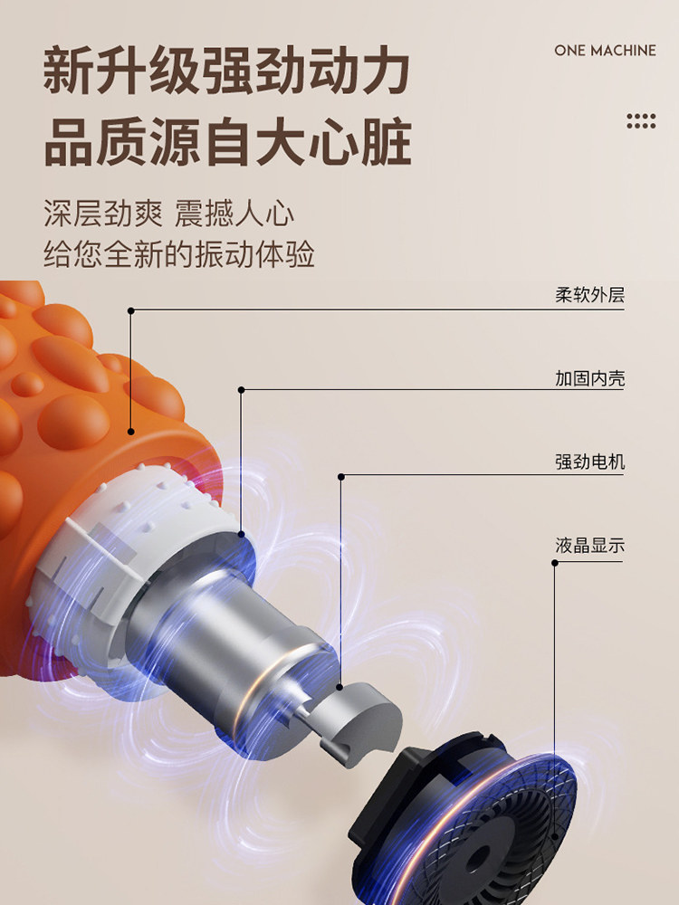 Vibrating Foam Roller, Electric Muscle Relaxation Professional Model, Roller for Back Massage, Slimming Leg Roller Massager