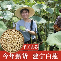 Shan Chuwu lotus seeds dried goods Jianning white lotus farm hand-cored can be used with silver fungus lily dried boiled 250g