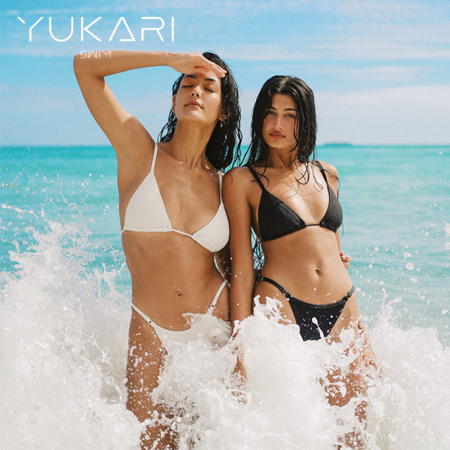 Yukariswim ແຍກຊຸດລອຍນ້ຳຜູ້ຍິງໄປພັກຜ່ອນຢູ່ຫາດຊາຍ sexy bikini slim ແລະ high-end 2024 summer new