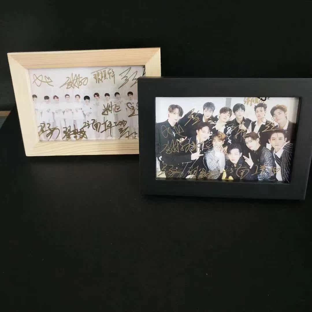 R1SE group sign autograph photo frame star around sign cheap fidelity
