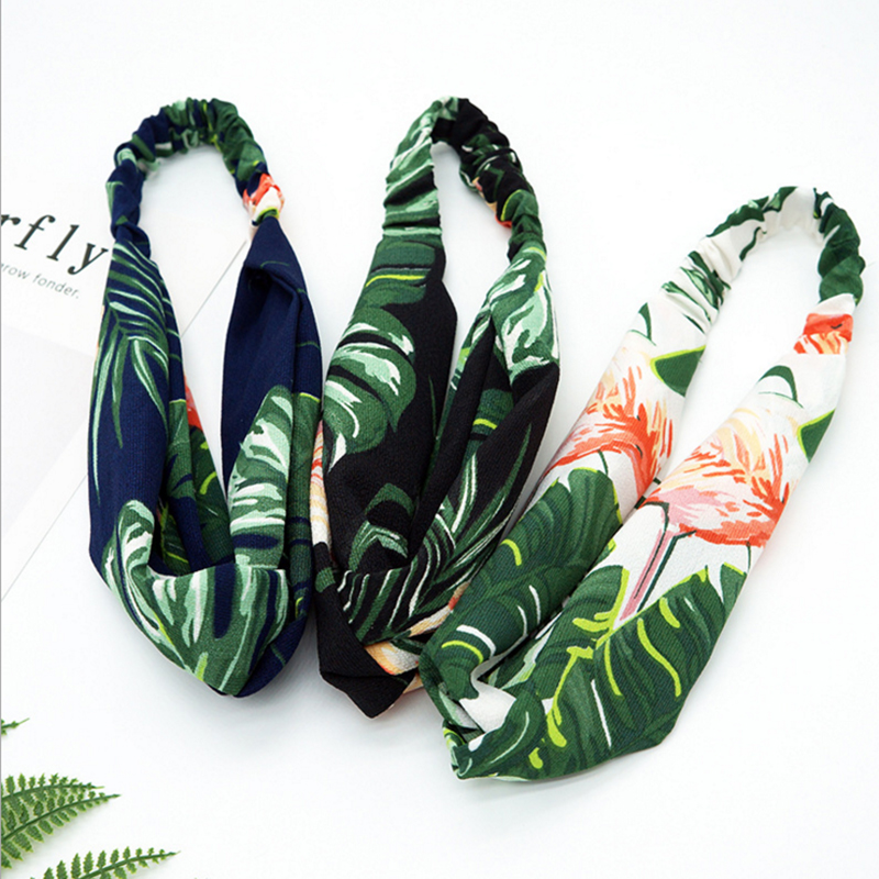 Tropical rainforest ~ Ins wind bikini swimsuit head flower hair ornament goddess accessories swimsuit photo headwear literary fan