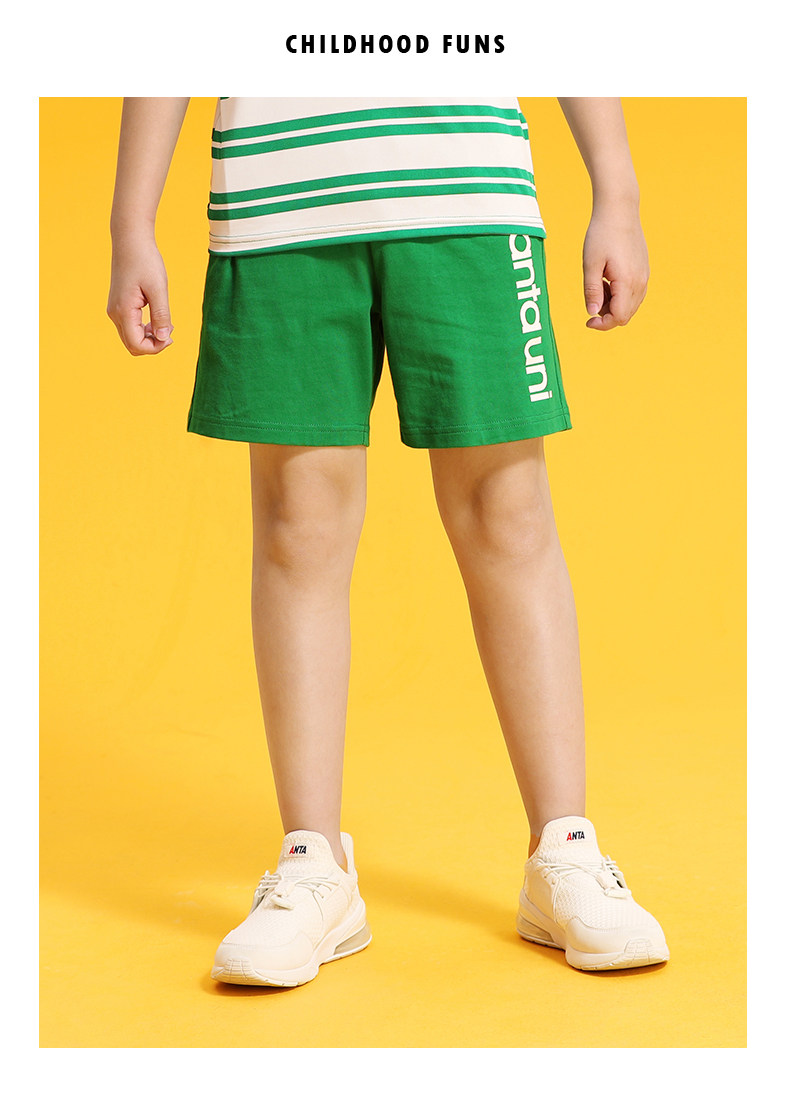 ANTA 安踏 纯棉薄款 男童运动五分裤 天猫优惠券折后￥59包邮（￥69-10）130~170码4色可选