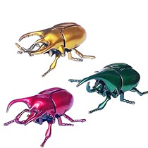 Clockwork unicorn toy winding fighting beetle creative trick insect model beetle that can crawl and move