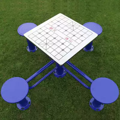 Outdoor fitness equipment outdoor community park square elderly stainless steel resin surface chess table