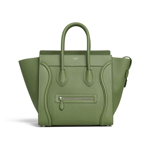 CELINE /Сирилин Классический Минилогаж Дамы Крук Зеленый личи