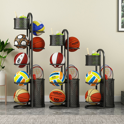 Household Basketball Rack, Football Storage Rack, Indoor Racket Storage Basket, Sports Equipment Storage Rack, Ball Rack Frame Household Basketball Rack, Football Storage Rack, Indoor Racket Storage Basket, Sports Equipment Storage Rack, Ball Rack Frame