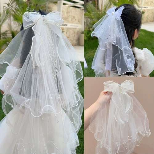 Детские шпильки для волос с бантиком, детская заколка для волос для принцессы, аксессуар для волос, подарок на день рождения