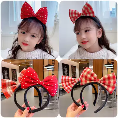 Children's hairband cute Korean version of the girl hairband hairpin little girl princess with teeth non-slip broken hair crushed hair headdress