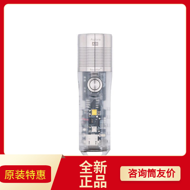 RovyVon Rufu A28 Mini EDC Night Light Portable Charge 1000 Lumens Black Technology Small Flashlight Flashlight