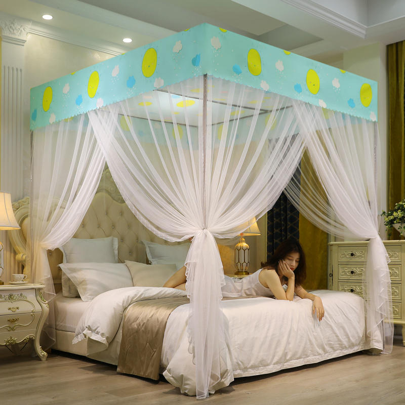 Avontin Palace mosquito net 1 5m three-door floor stainless steel bracket 1 8m bed double new household dustproof