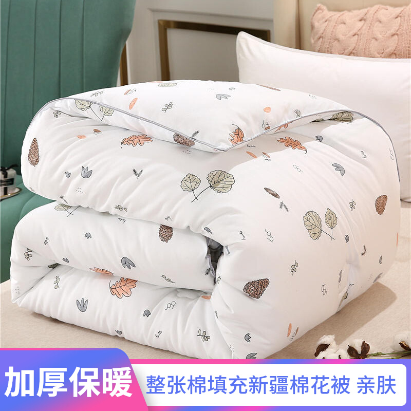 Avonting Xinjiang pure cotton quilt double single quilt quilt core cotton wool spring and autumn quilt thickened 10 catties in winter