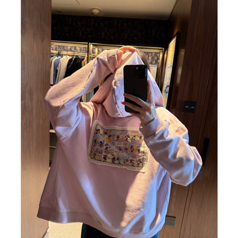 【Girlish Mickey】Hooded Women's Sweatshirt Jacket 2026 New Autumn Casual Loose Cardigan 【Girlish Mickey】Hooded Women's Sweatshirt Jacket 2026 New Autumn Casual Loose Cardigan