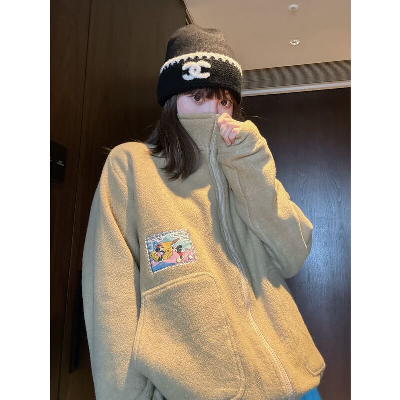 [Winter Warmth] Women's Jacket Autumn/Winter 2026 New Korean Style Short New Product Fleece Jacket