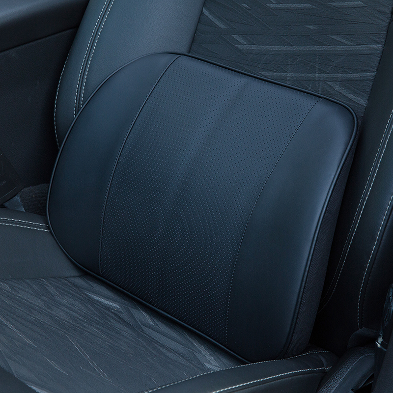 Car Genuine Leather Memory Cotton Waist Close To Waist Cushion Four Seasons Car Backrest back cushions waist Tootto headlining Bull Leather Waist Support-Taobao
