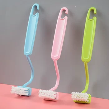 Toilet small brush, gapless cleaning household bathroom artifact, can bend children's toilet elbow wall hanging