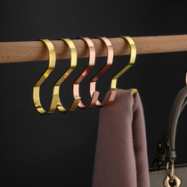 Metal S-hook S-shaped adhesive hook S-hook clothing store S-hook flat hook clothes hanger accessories big S hook