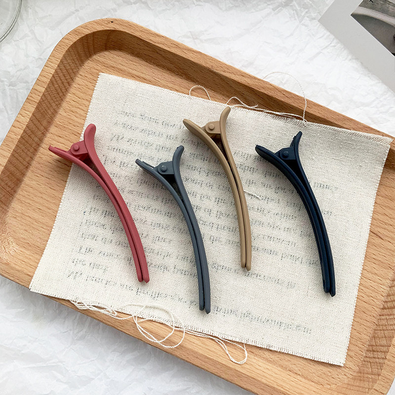 Han edition in frosted hair card network red with the same ducknock clip with a simple makeup bath positioning Liu Haijie