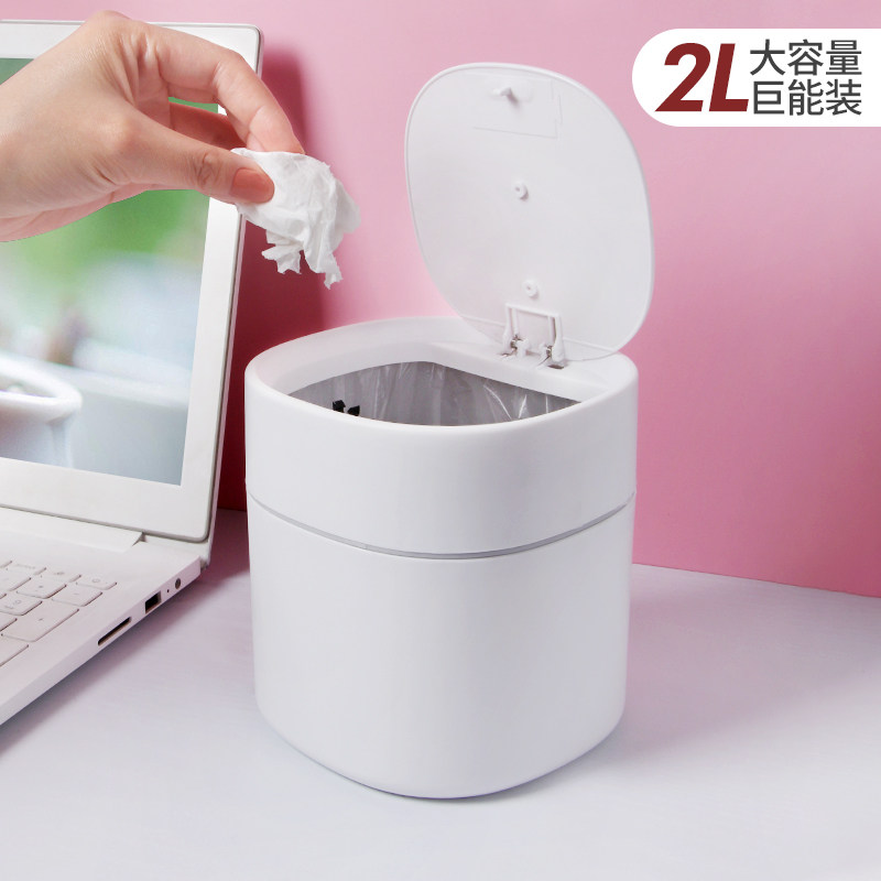 Desktop Trash Can Light Extravaganza Mini Cute Little Office Home Table Makeup Desk Desk Desk Top