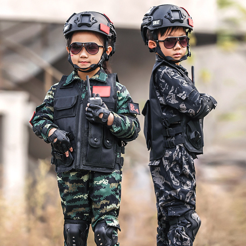 Children's camouflage suit special soldier clothing boys primary and secondary school students summer camp special police suit for training show suit