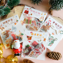 4 Christmas series and paper dream festival hand account DIY material decorative sticker package kindergarten growth book production