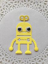 Kindergarten growth book manual diy material bag greeting card photo album scrapbook hand account decoration accessories robot e