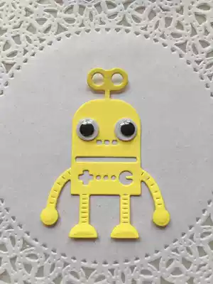 Kindergarten growth Book handmade diy material package greeting card album scrapbook hand account decoration accessories robot E