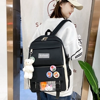 Черный значок, брошь, с медвежатами