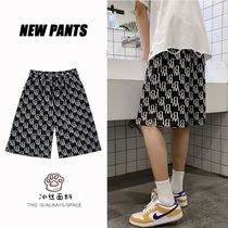 Sports pants Male Summer thin Korean version trendy ice Silk shorts Tide Cards 100 Hitchport Wind handsome 50% Pants