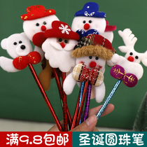 Santa Claus cartoon ballpoint pen children student Christmas gift desktop decoration Christmas creative ballpoint pen gift