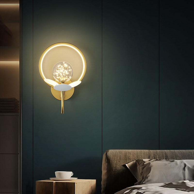 Bedroom Bed Headlights Wall Lamp Nordic Light Lavish Modern Minimalist Led full Star Aisle Living Room Background Wall Lamp-Taobao