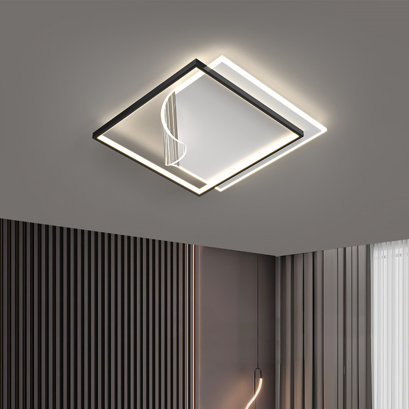 Ultra-thin modern simple LED ceiling lamp round bedroom lighting Lightroom creative library balcony lamp