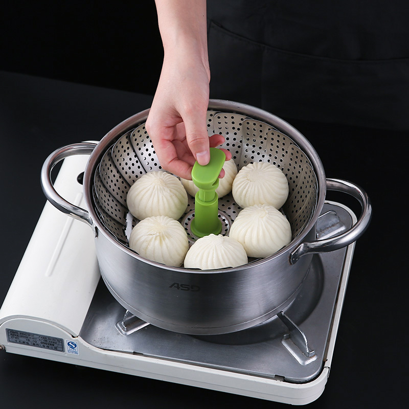 Folding steam cage frame stainless steel waterproof shrink steam boiler grate multifunctional fruit tray detachable steamed fish hot vegetable steam coop