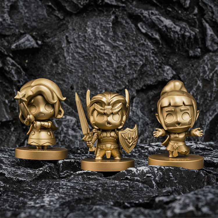 IGG Official Kingdom Epoch Bronze Master Customize All-copper Q Version Hero Model Model Paparazzi Pendulum