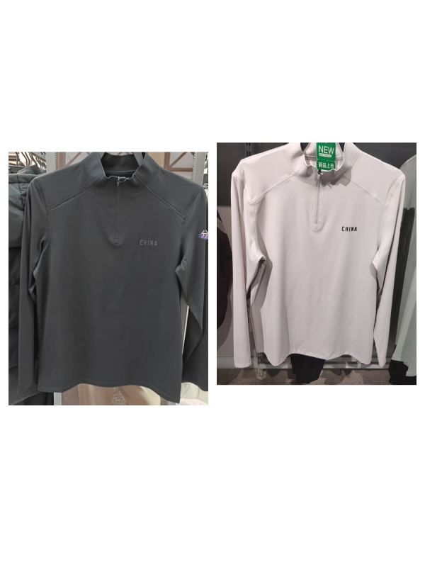 Men's Long-Sleeved T-Shirt 2026 Spring Half-Zip Pullover Sports Casual Long-Sleeved T-Shirt Qdetl3261167