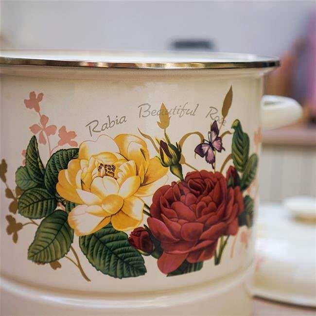 Enamel plus high soup pot Fat Dragon enamel 26cm Home Double-ear steaming pan Large capacity induction cookers Gas generic