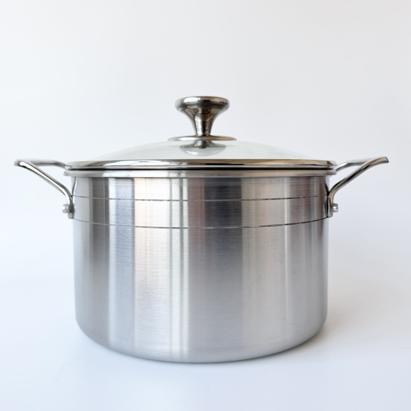 【Bargain】Five-Layer Thickened Copper-Clad High-Quality 18-10 Stainless Steel 24cm Soup Pot, Stew Pot, Porridge Pot, Noodle Cooking Pot 【Bargain】Five-Layer Thickened Copper-Clad High-Quality 18-10 Stainless Steel 24cm Soup Pot, Stew Pot, Porridge Pot, Noodle Cooking Pot