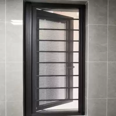 Shanghai screen window protection anti mosquito screen window security fence children's high-rise protection screen door door custom