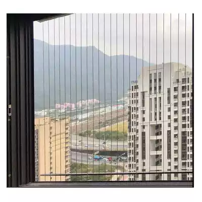 Xiamen invisible protective net high-rise protective net anti-theft net 316 stainless steel wire mesh child safety protection net